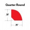 COREtec Matching Vinyl Quarter Round 94.49" x 0.71" - coretecqtr - 2